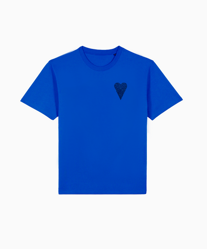 T-SHIRT BLEU ROYAL ST-TROP GLITTER